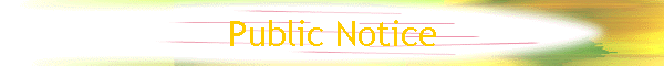 Public Notice